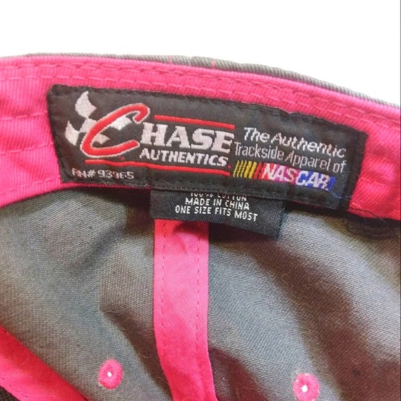 NWOT Chase Authentics Women's Grey and Hot Pink 88 Dale Jr. Rhinestone Cap - Picture 9 of 10
